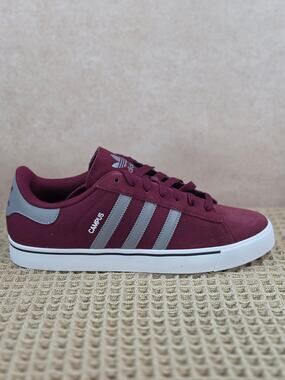 Adidas Campus Vulc Men’s 11.5 Burgundy Grey White – Brand New in Box
